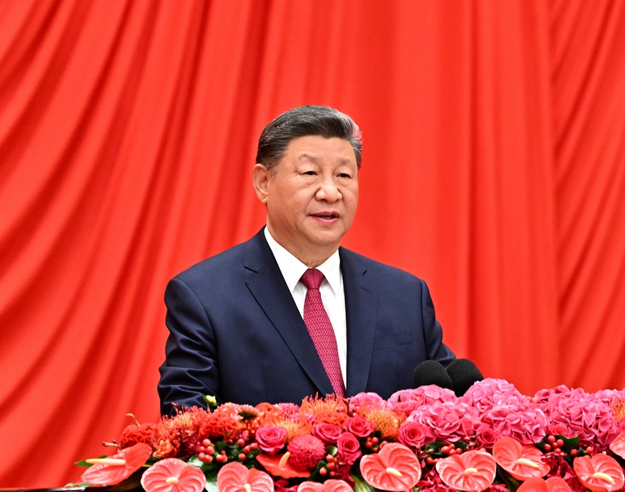 受权发布丨习近平：在庆祝中华人民共和国成立76周年招待会上的讲话(图1)